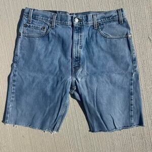 Vintage distressed levis cut jorts